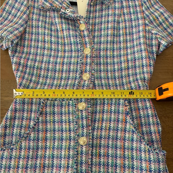 MAJE Renizam Multicolor Tweed Dress - NWT - Size 36 / Small - Picture 16 of 16